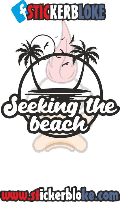 SEEKING THE BEACH STICKER