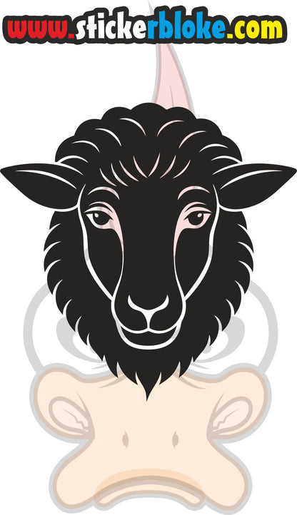 SHEEP HEAD STICKER