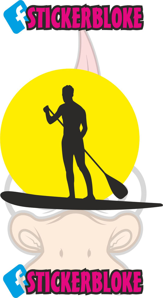 SUP MALE WITH SUN STICKER