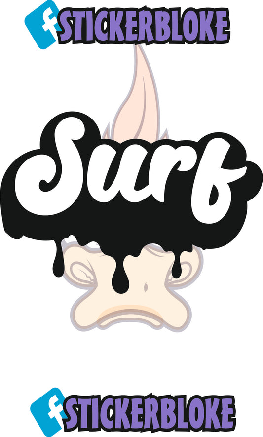 SURF DRIP WORD STICKER