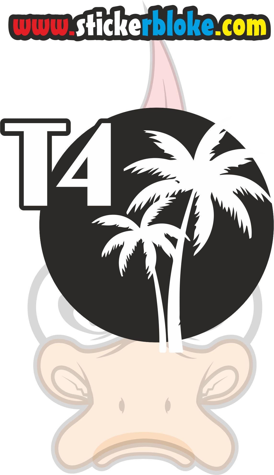 T4 PALM TREE STICKER